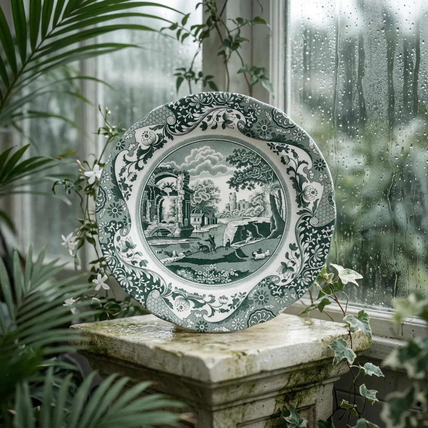 Spode Heritage Green Italian Yemek Tabağı 27 cm, görsel 3