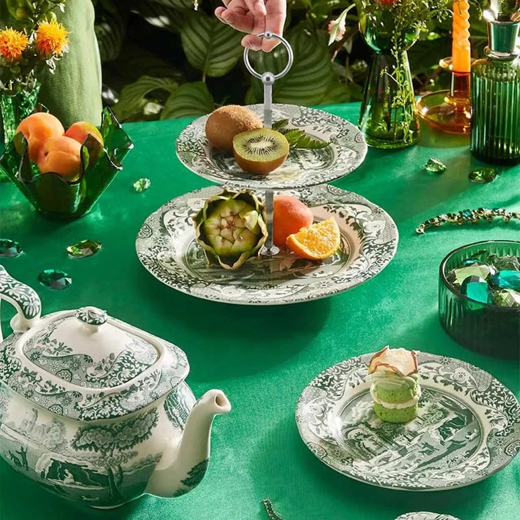 Spode Heritage Green Italian 2 Katlı Servis, görsel 3