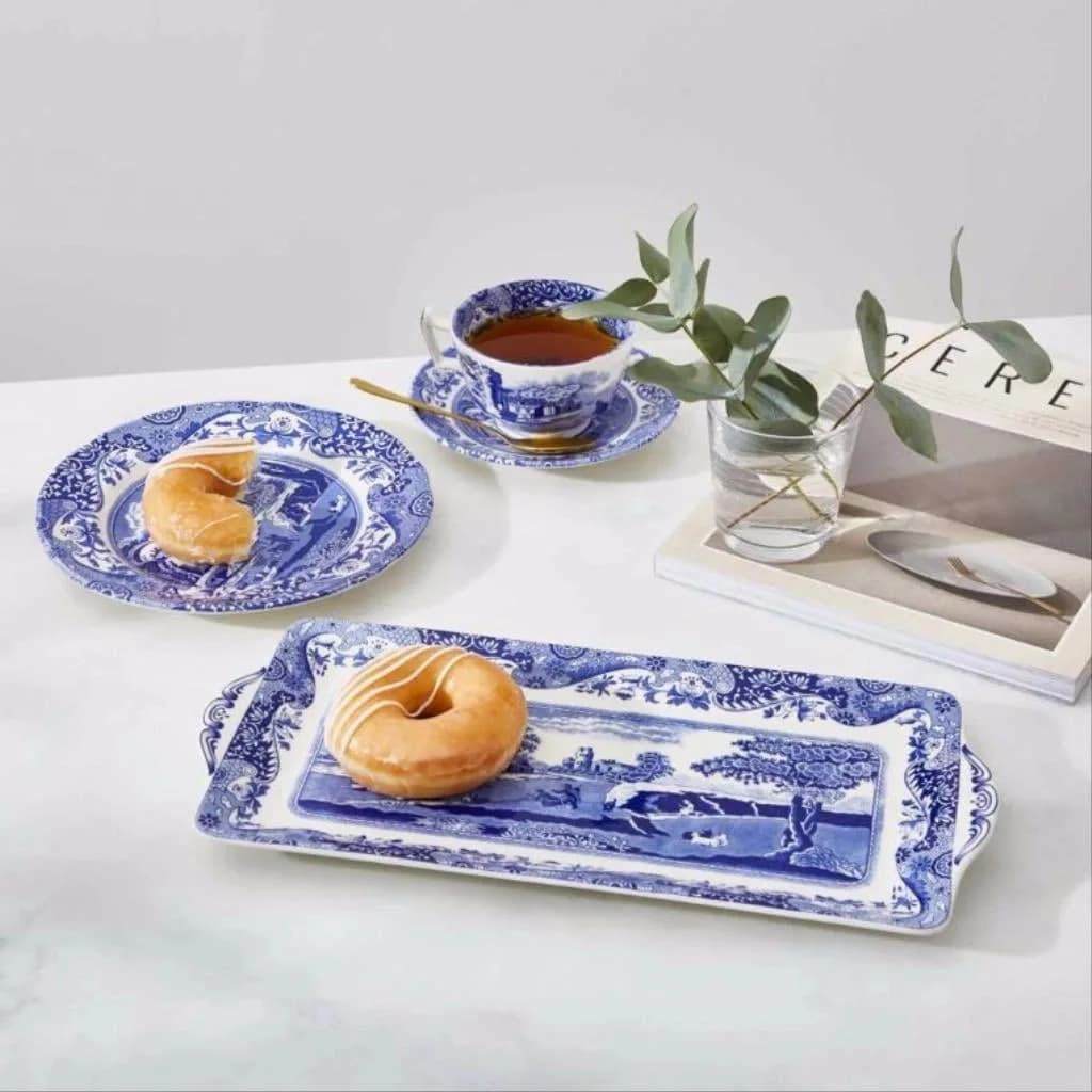 Spode Blue Italian Sandviç Tepsisi 33 cm