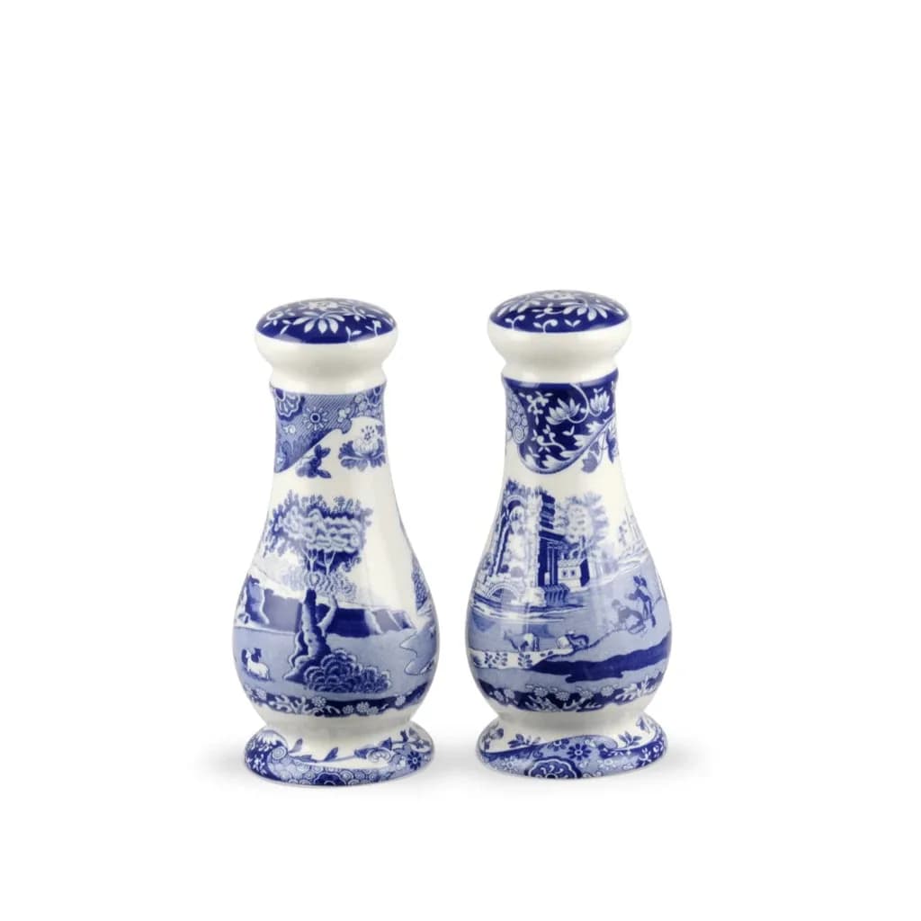 Spode Blue Italian Tuzluk ve Biberlik