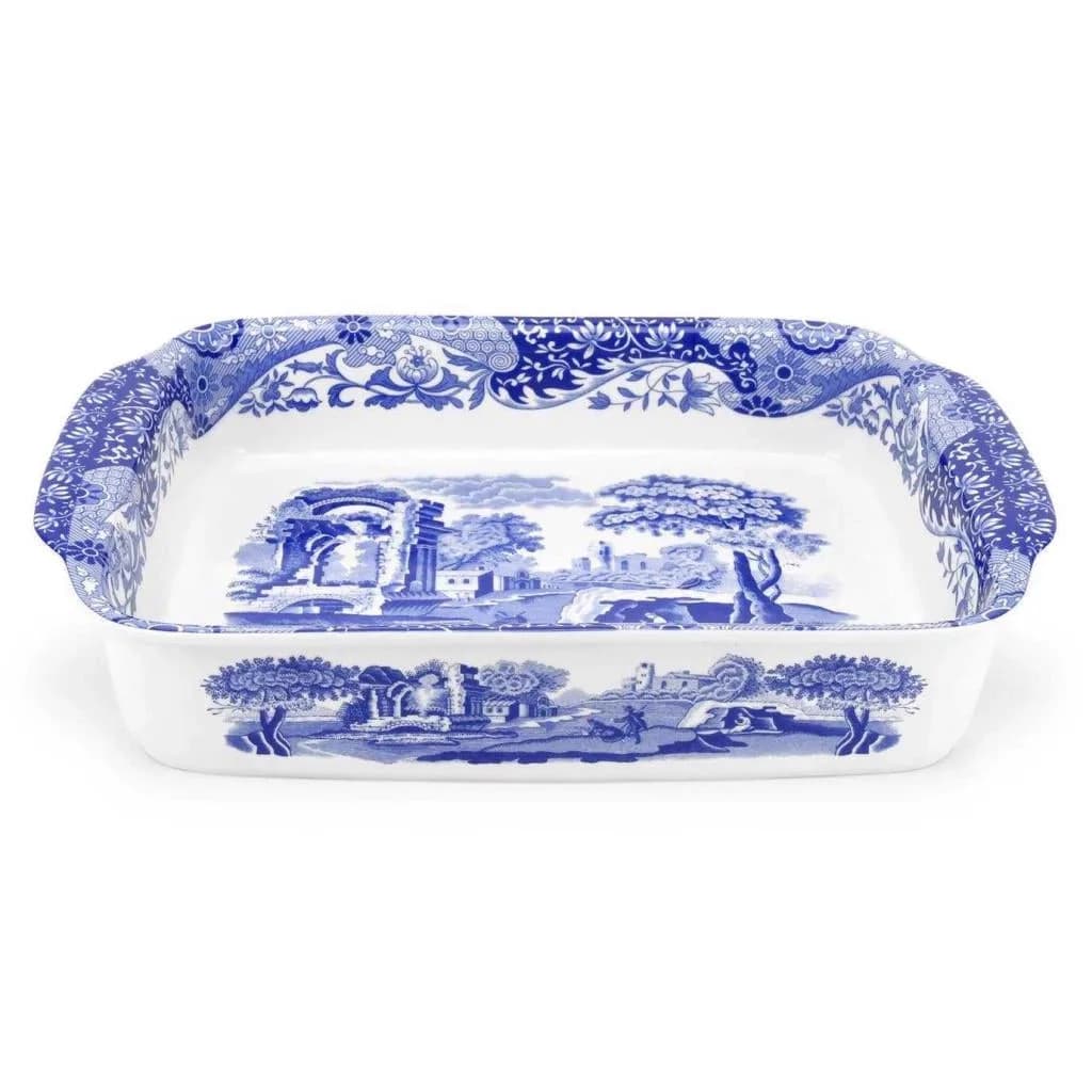Spode Blue Italian Dikdörtgen Fırın Servis - Küçük 30x22 cm