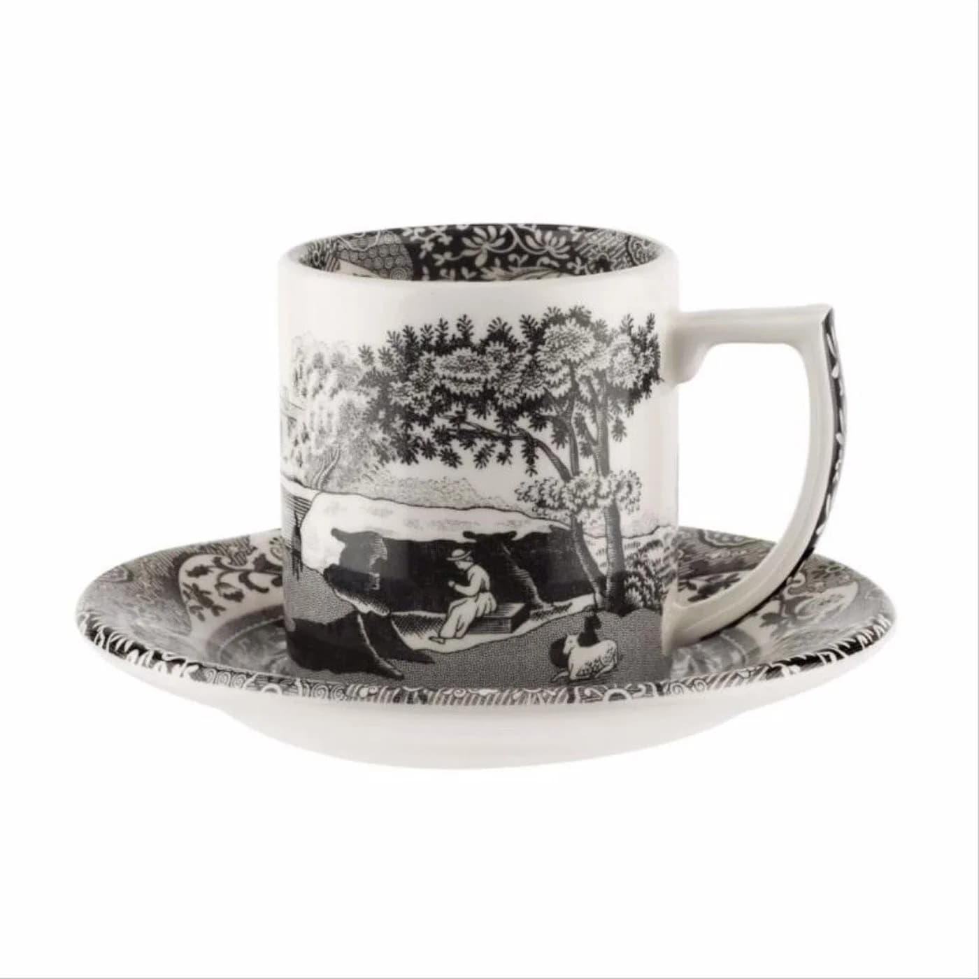 Spode Black Italian Kahve Fincanı, görsel 3