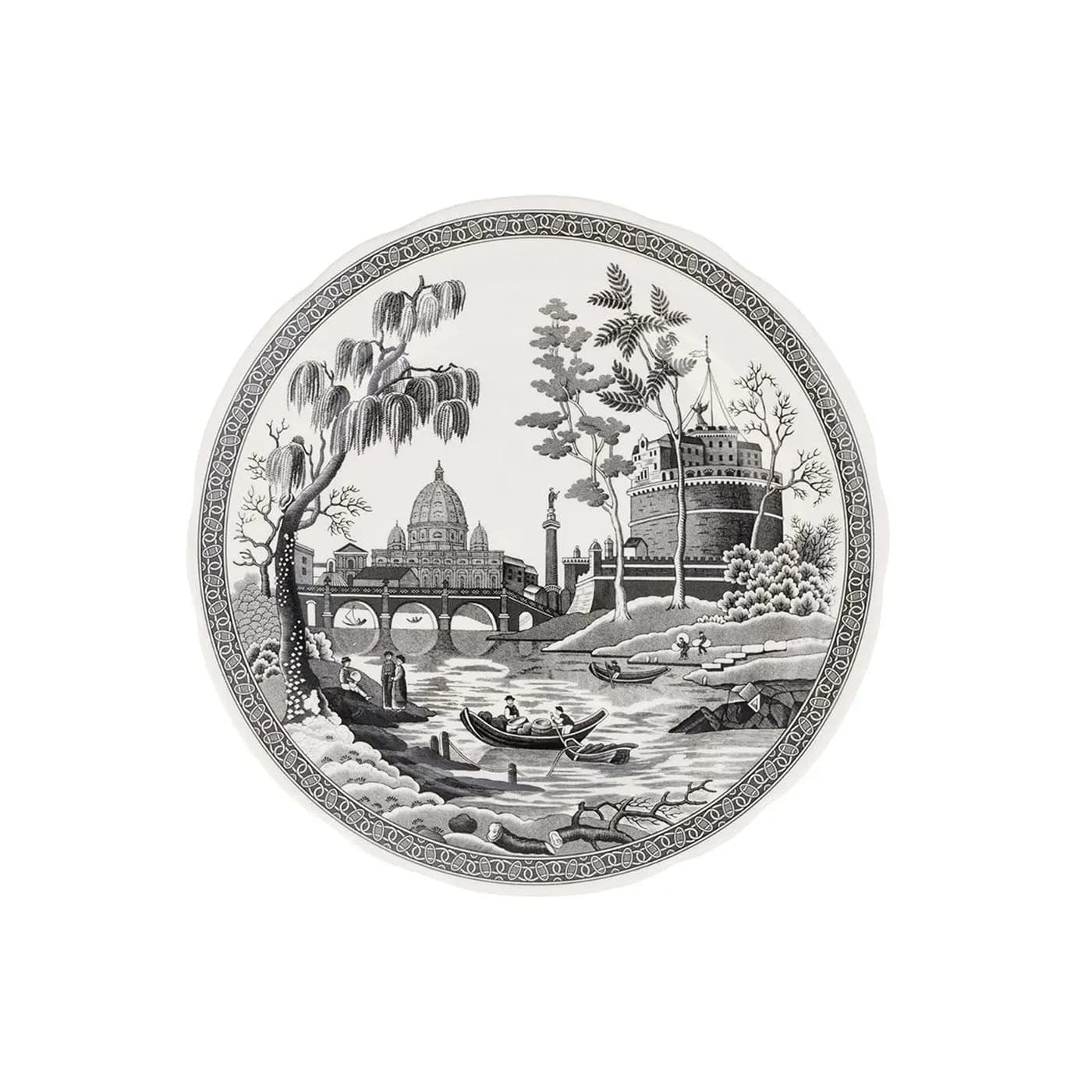 Spode Black Italian Yemek Tabağı 26,6 cm