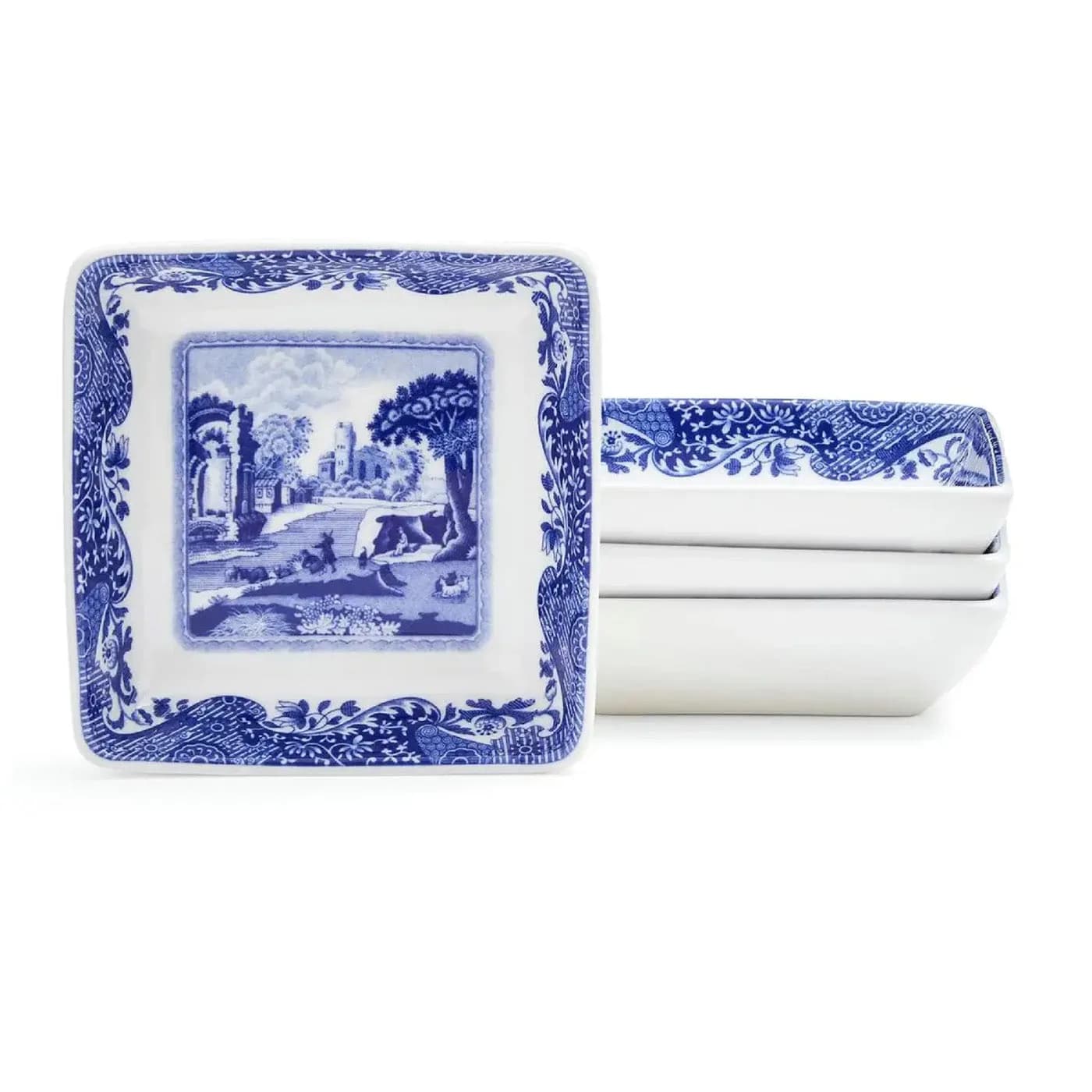 Spode Blue Italian Kare Sosluk 7,8 cm