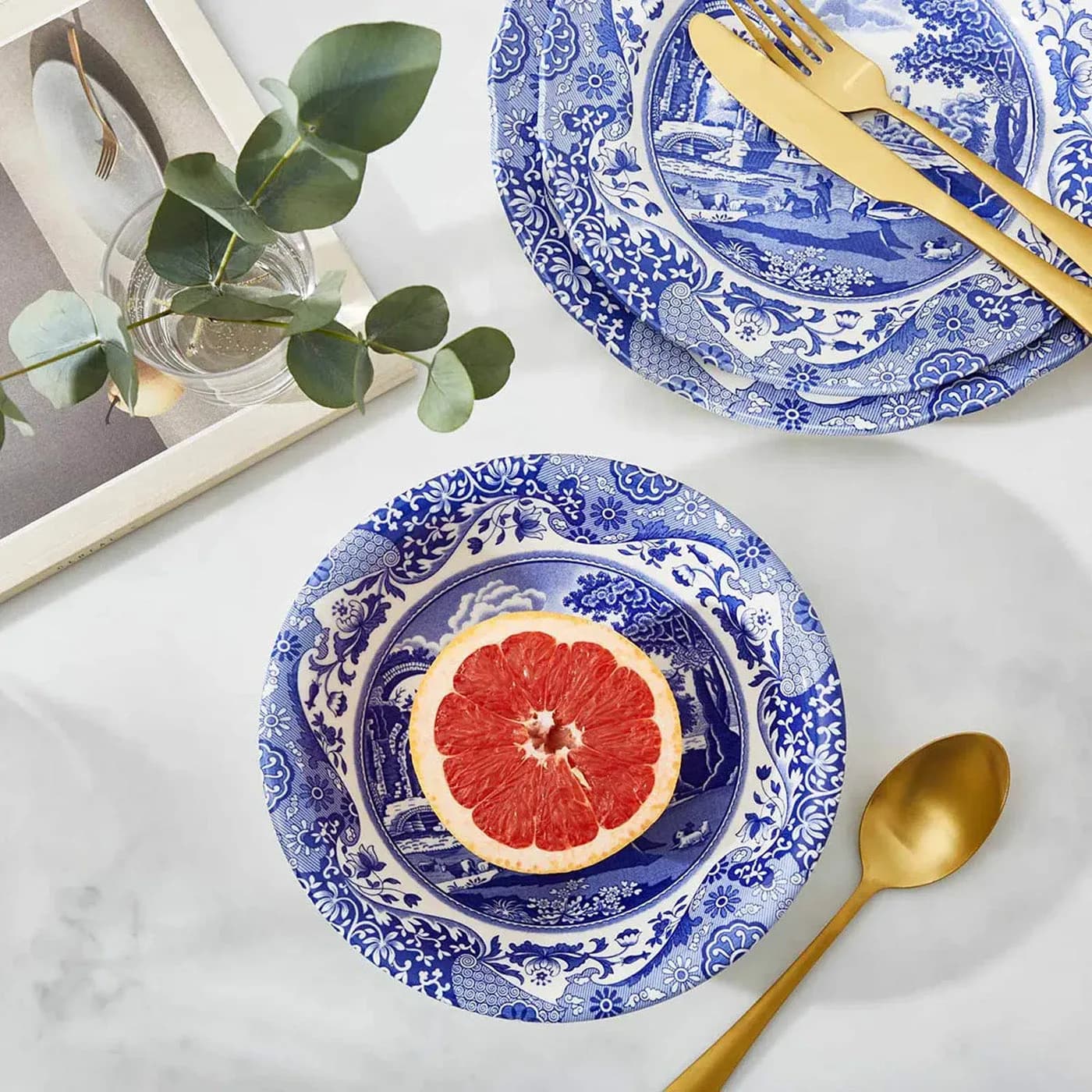 Spode Blue Italian Kase 20 cm