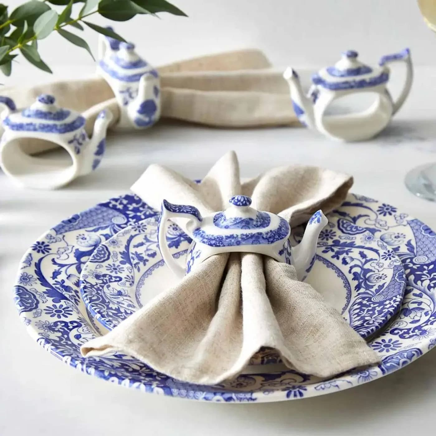 Spode Blue Italian Peçete Yüzüğü