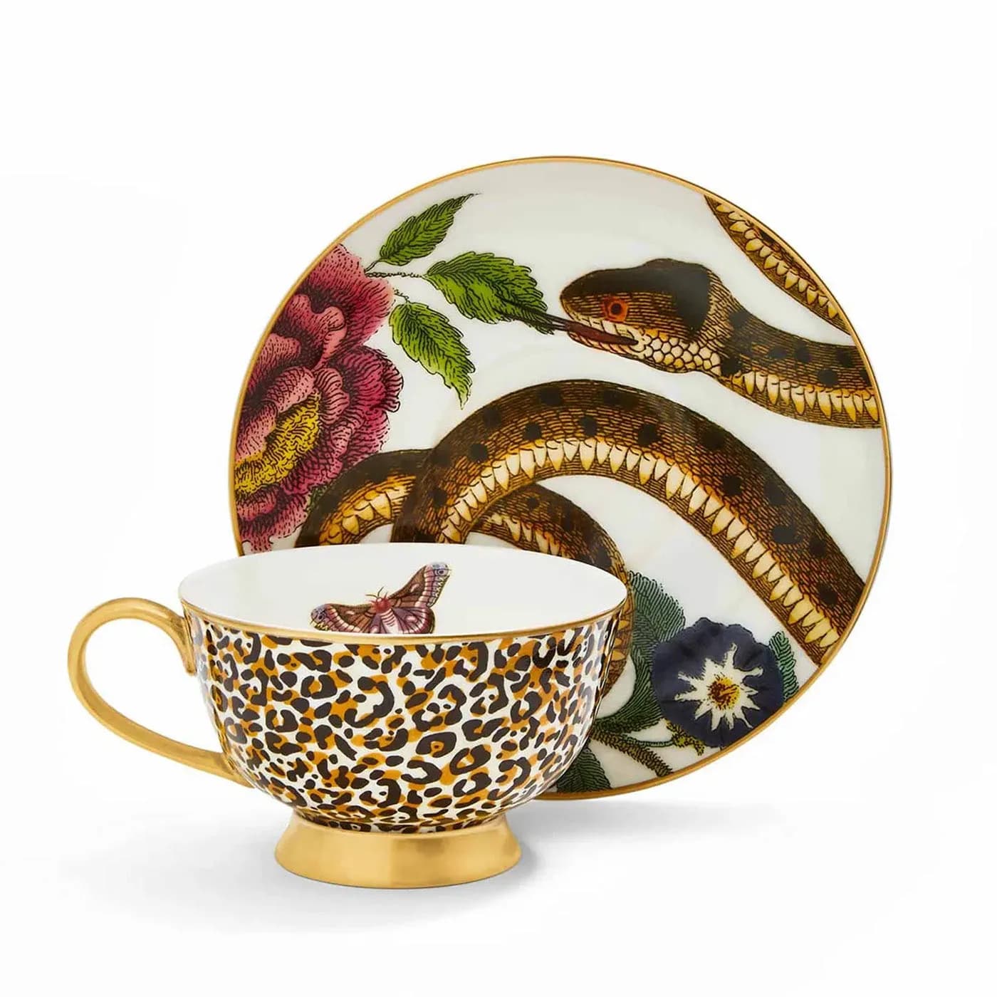 Spode Creatures of Curiosity Leopard Çay Fincanı