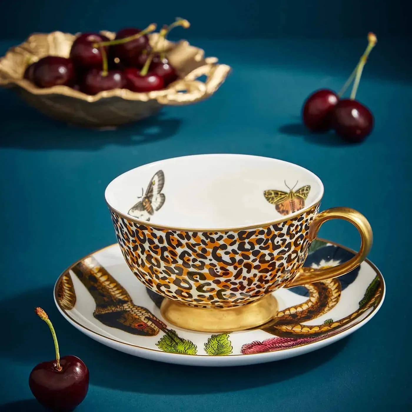 Spode Creatures of Curiosity Leopard Çay Fincanı, görsel 3