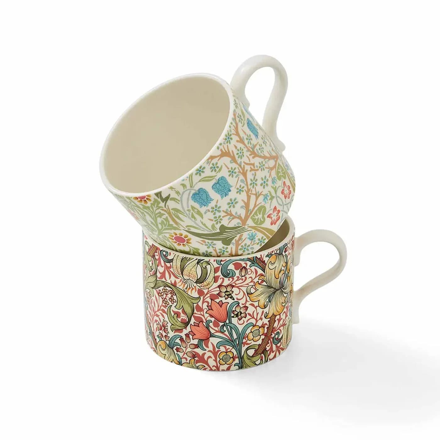 Spode Morris & Co Blackthorn/Golden Lily Kupa 2'li Set