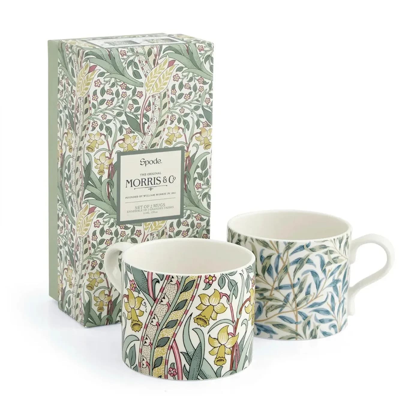 Spode Morris & Co Daffodil Kupa 2'li Set