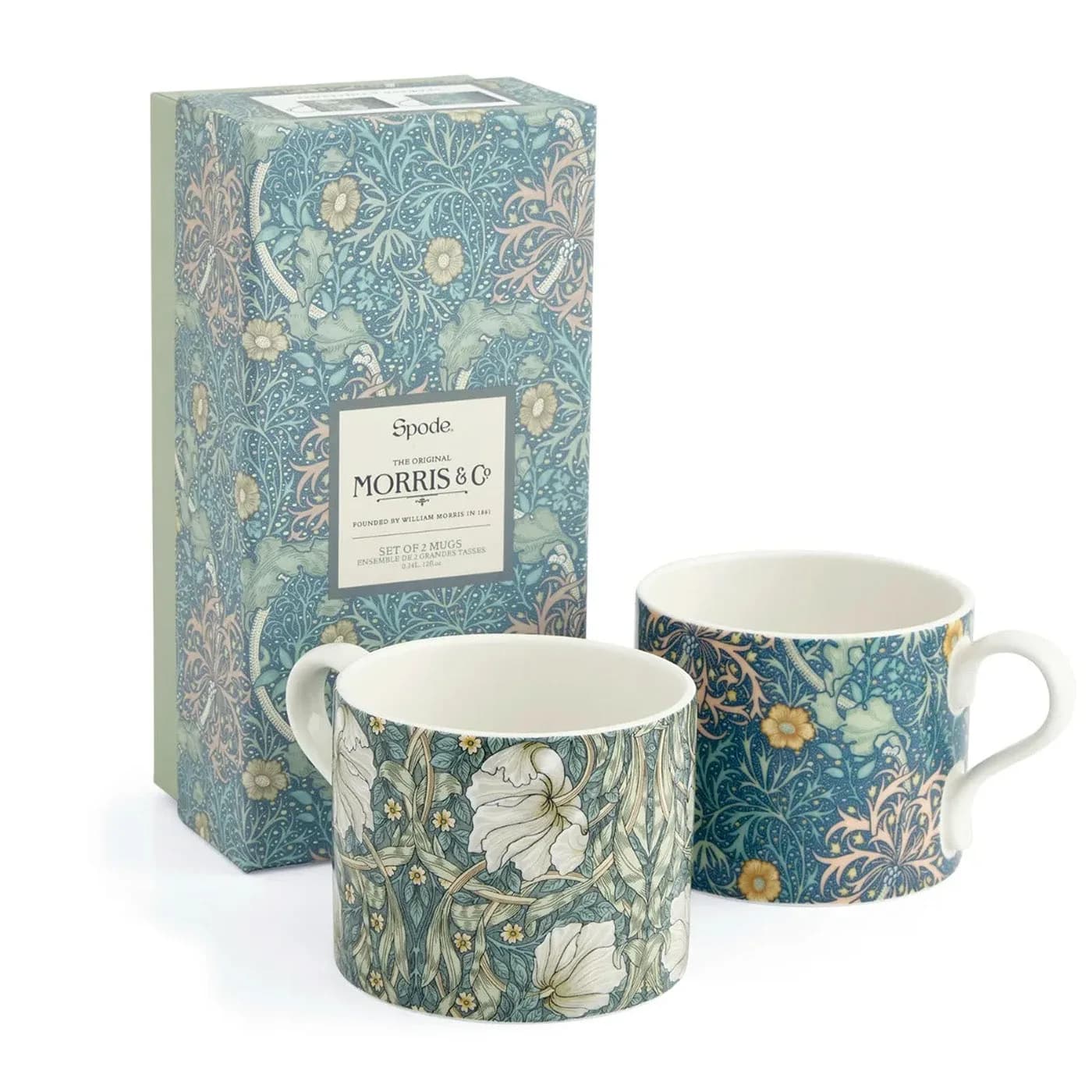 Spode Morris & Co Seaweed Kupa 2'li Set