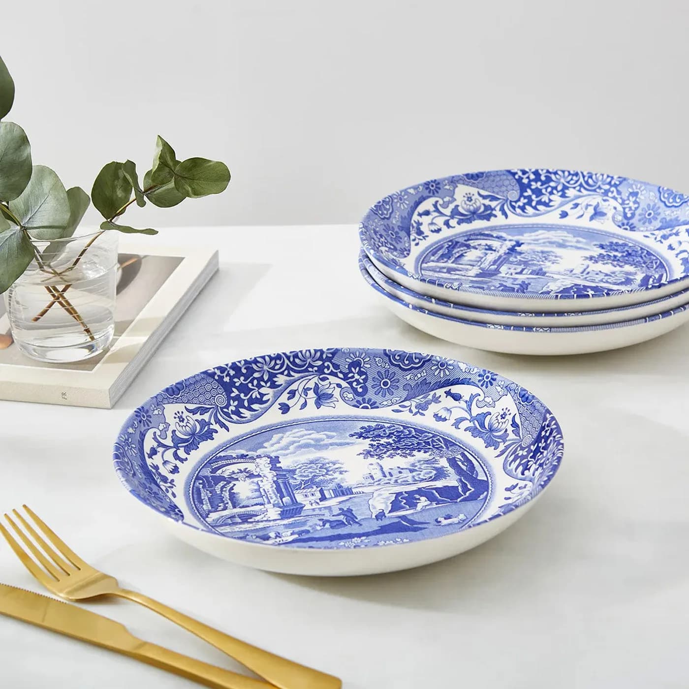 Spode Blue Italian Makarna Tabağı 23 cm, görsel 3